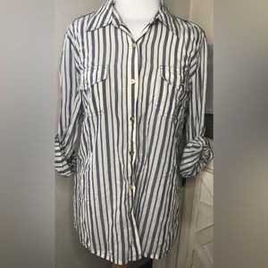 Tory Burch striped button down shirt